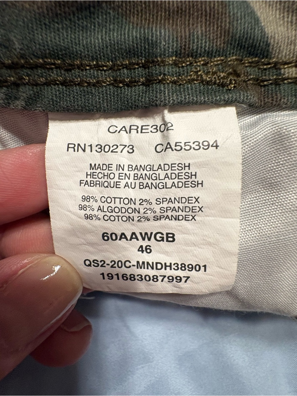 Wrangler Men’s Camo Cargo Shorts - Picture 4 of 4